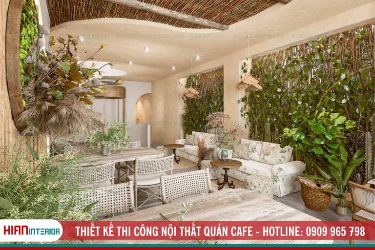Thiết Kế Thi Công Nội Thất Quán Cafe - Trà Sữa - Hian Interior