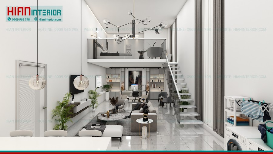 Nhà Phố Hiện Đại Tiện Nghi