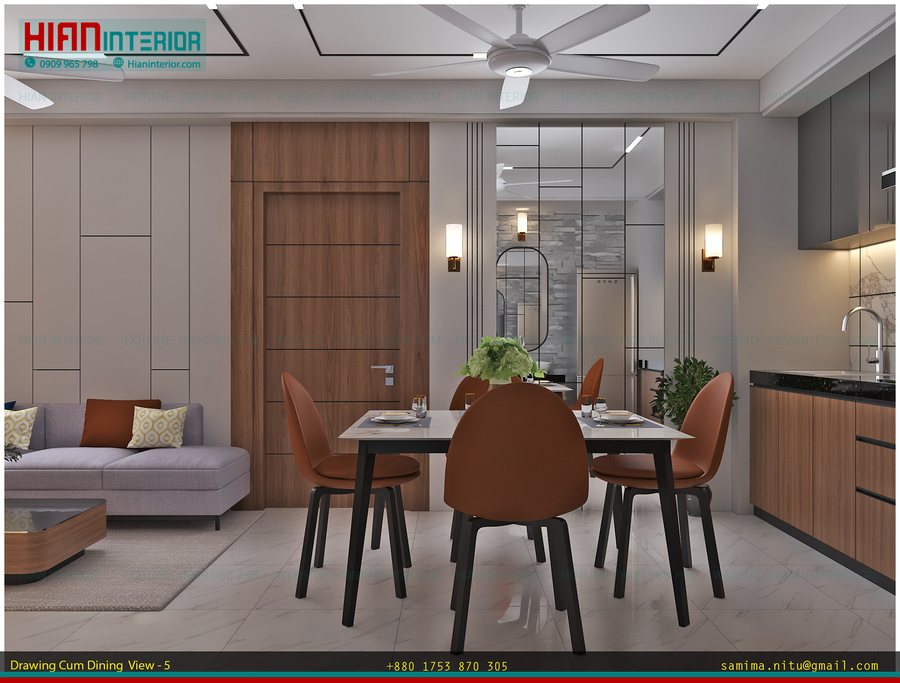 Nội Thất Nhà Phố Hiện Đại Cao Cấp