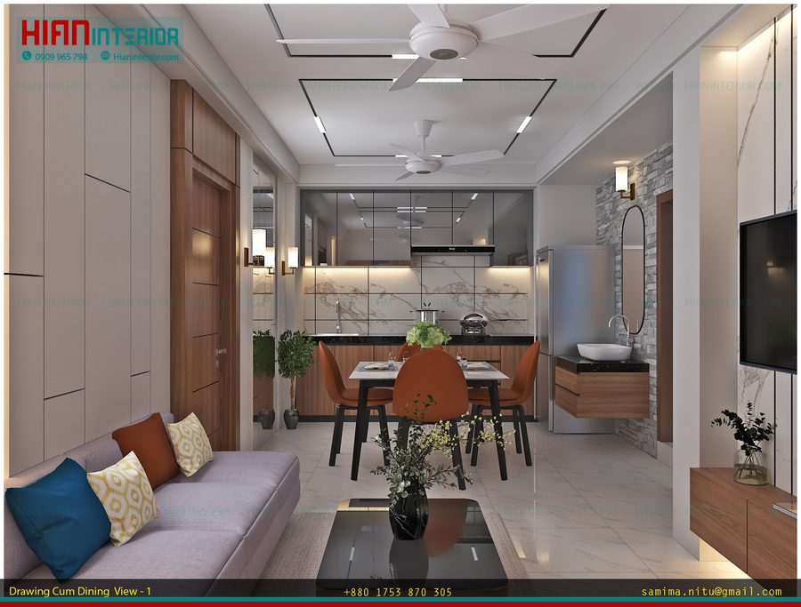 Nội Thất Nhà Phố Hiện Đại Cao Cấp