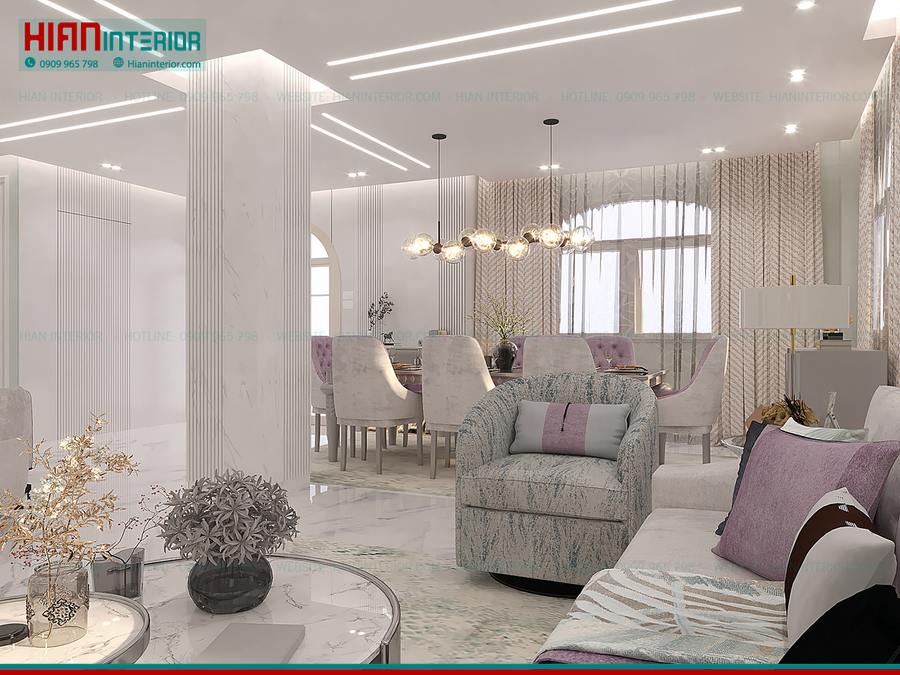 Thiết Kế Nhà Phố Tân Cổ Điển