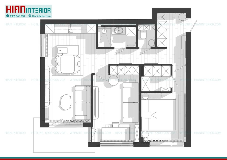 Thiết Kế Căn Hộ Tối Giản Đẹp