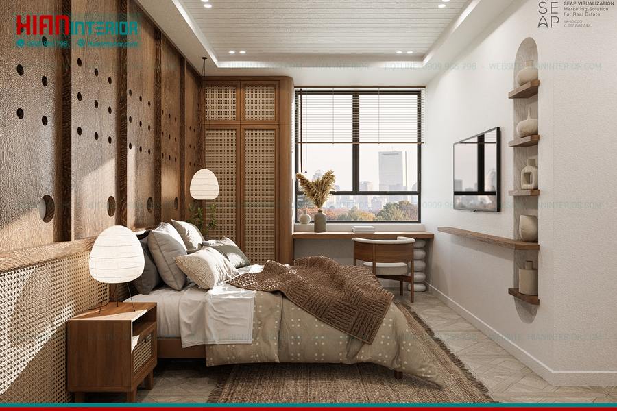 Nội Thất Chung Cư Wabi Sabi Tĩnh Lặng
