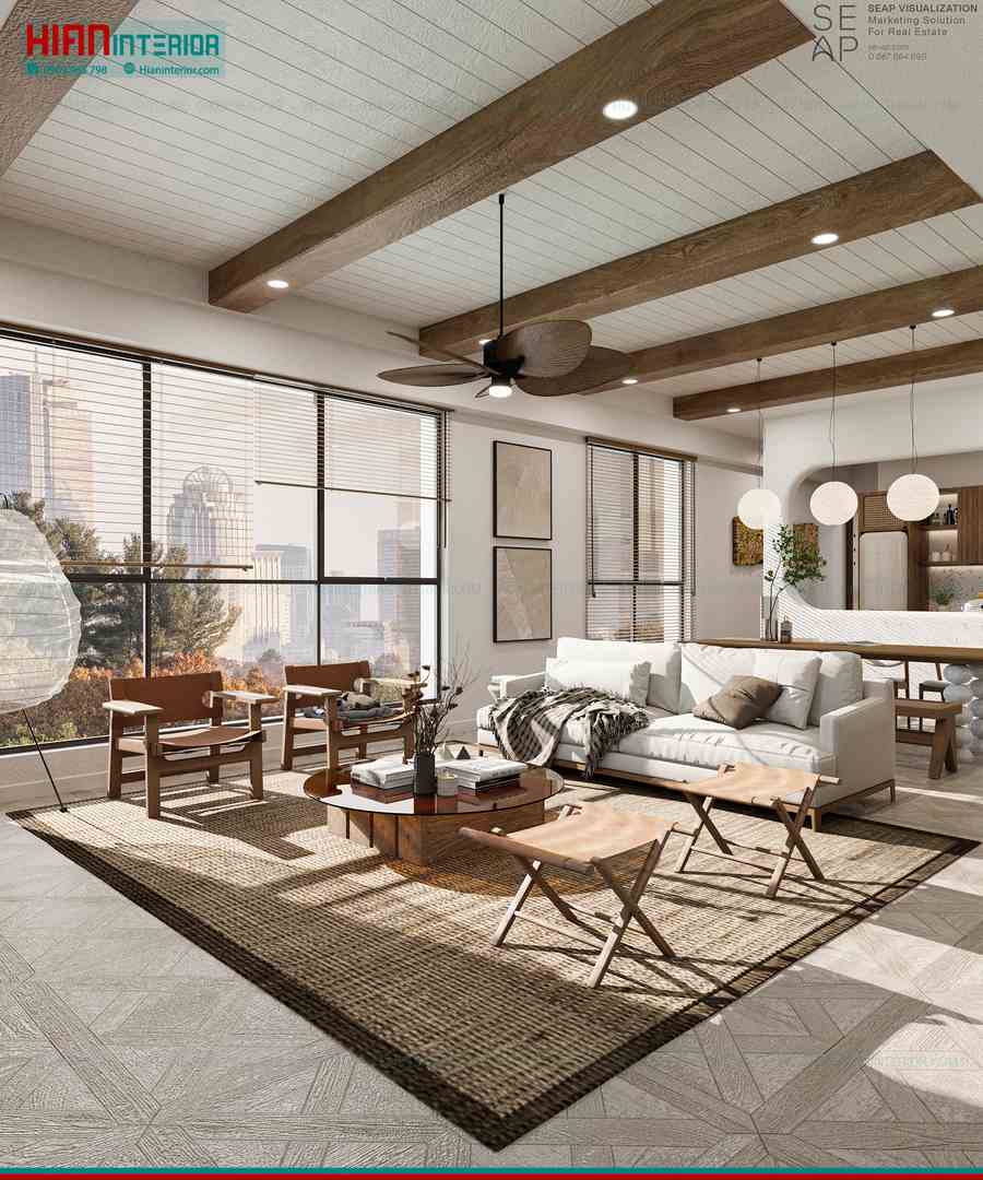 Nội Thất Chung Cư Wabi Sabi Tĩnh Lặng