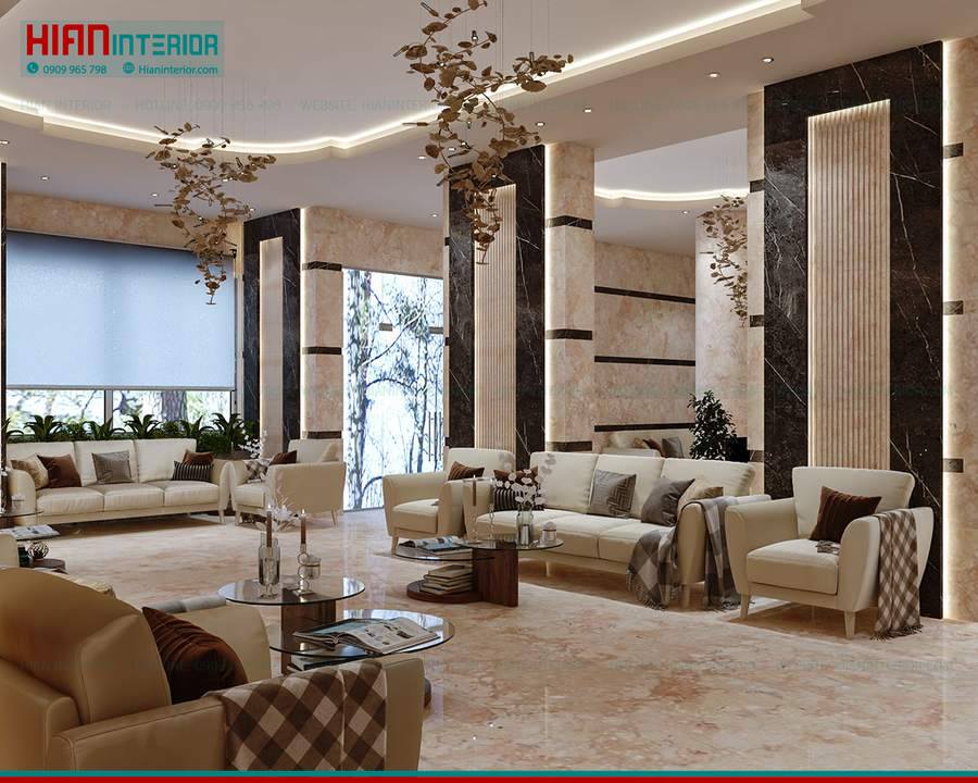 Nội Thất Khách Sạn Phong Cách Luxury