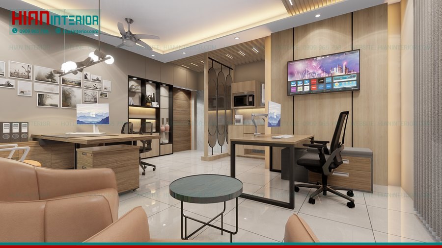 Nội Thất Văn Phòng Hiện Đại Trẻ Trung