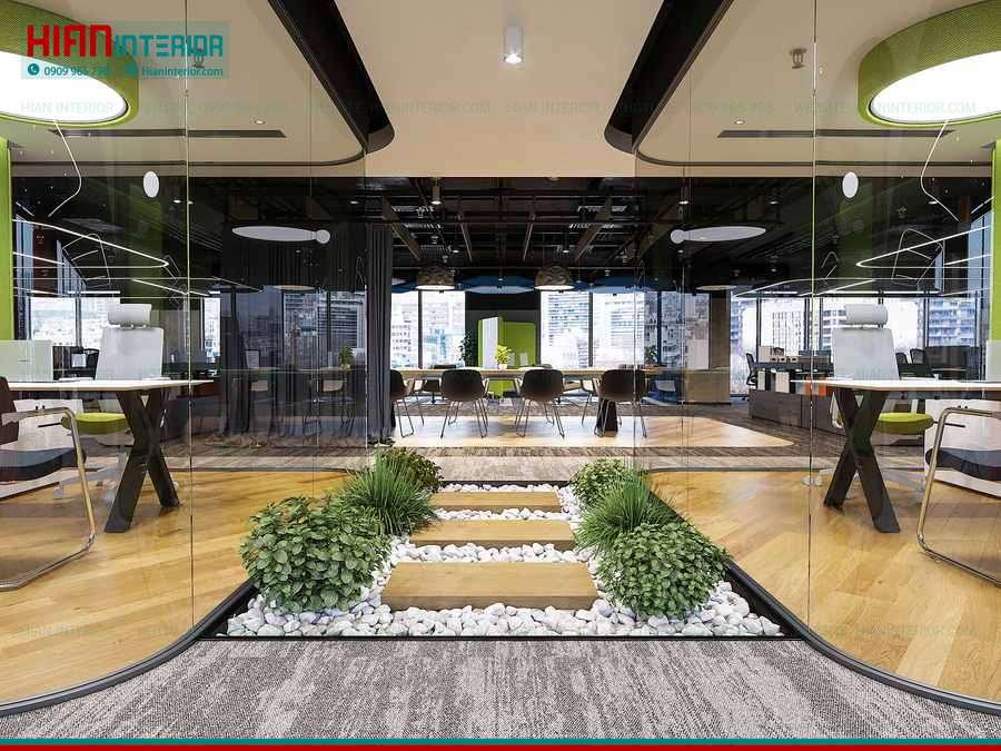 Nội Thất Văn Phòng Phong Cách Tropical