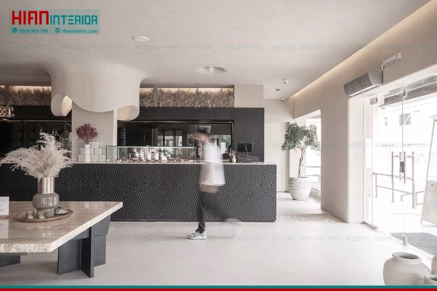 Nội Thất Quán Cafe Địa Trung Hải Hiện Đại