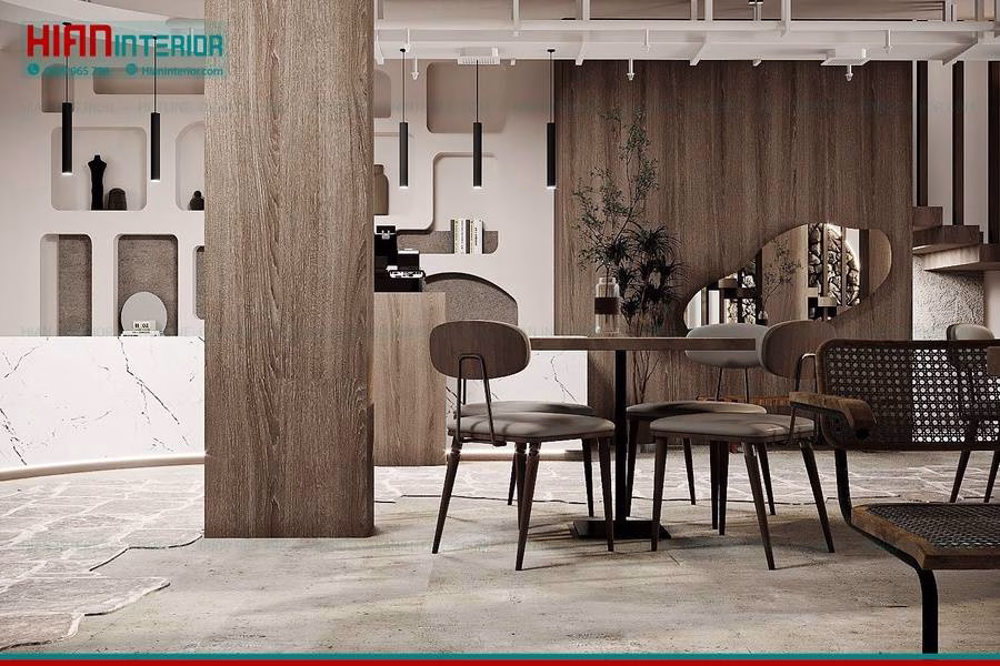 Nội Thất Quán Cafe Địa Trung Hải Phong Cách Châu Âu