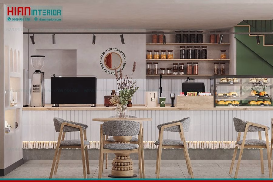 Thiết Kế Quán Cafe Địa Trung Hải Đẹp