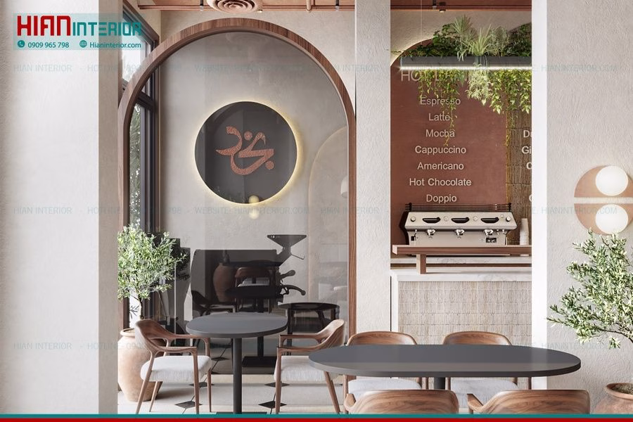 Mẫu Quán Cafe Địa Trung Hải Đẹp