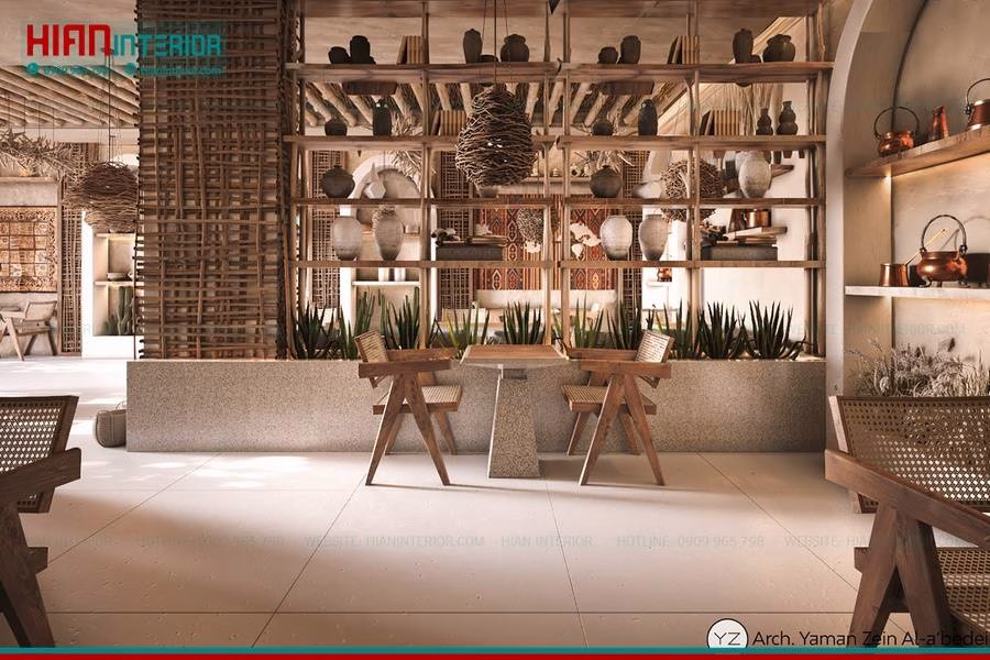 Thiết Kế Quán Cafe Địa Trung Hải Hiện Đại