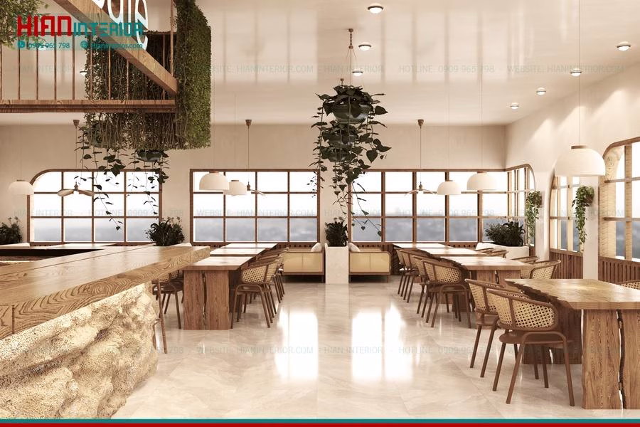 Thiết Kế Quán Cafe Địa Trung Hải Cao Cấp