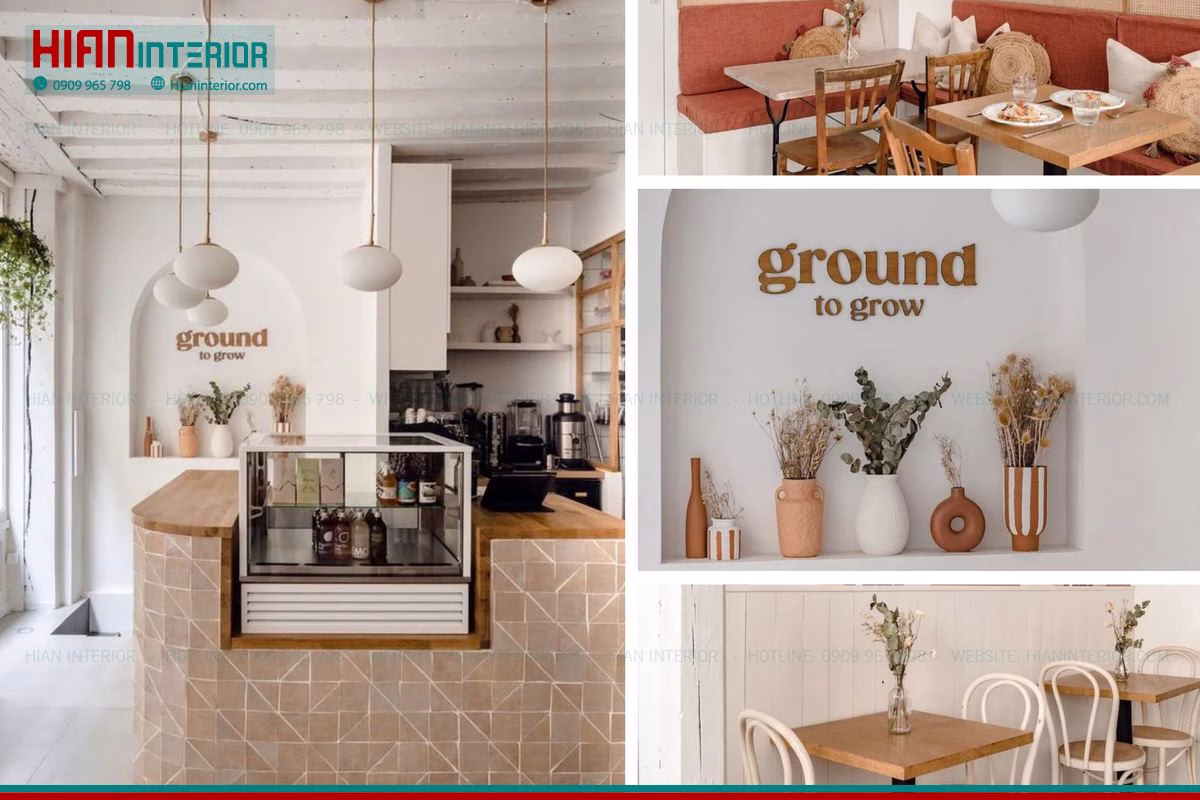 Thi Công Nội Thất Quán Cafe Hiện Đại