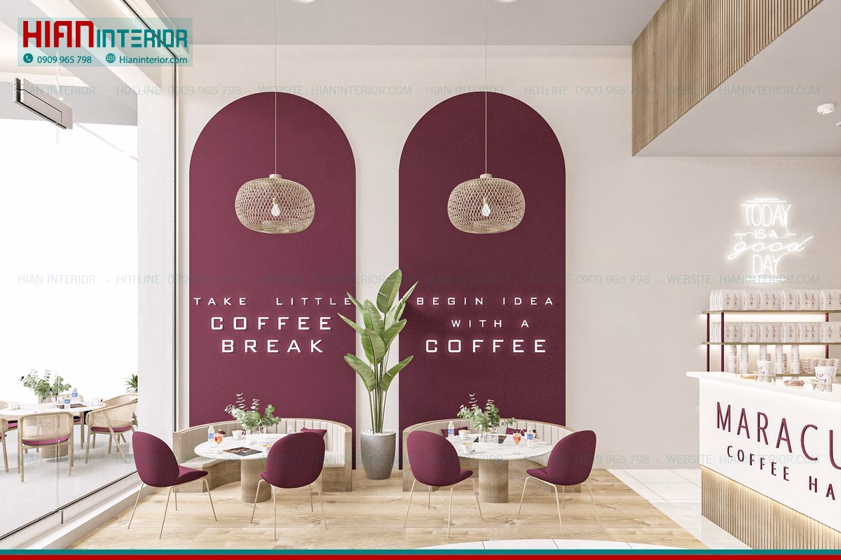 Nội Thất Quán Cafe Hiện Đại Sang Trọng