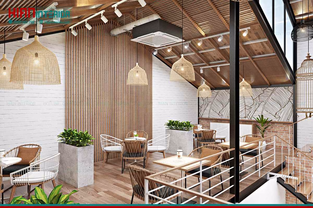 Nội Thất Quán Cafe Hiện Đại Ấn Tượng