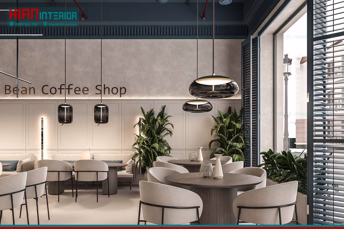 Nội Thất Quán Cafe Hiện Đại Thu Hút