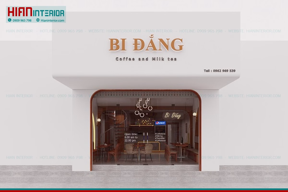 Thi Công Nội Thất Cafe Hiện Đại