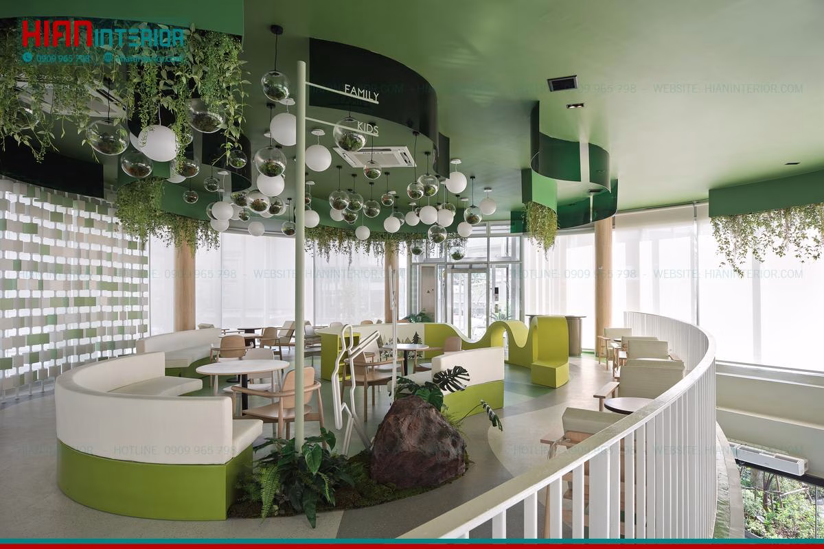 Nội Thất Cafe Hiện Đại Tối Giản