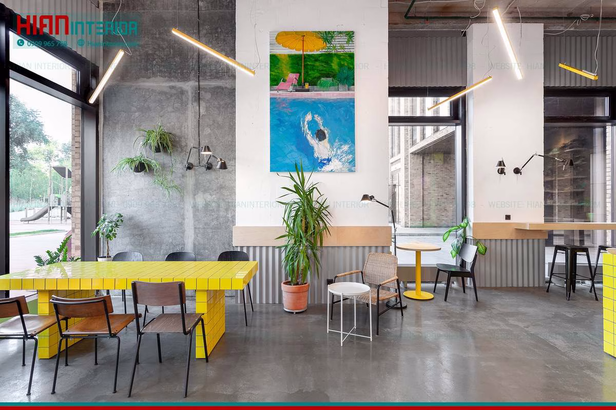 Thiết Kế Quán Cafe Hiện Đại Ấn Tượng