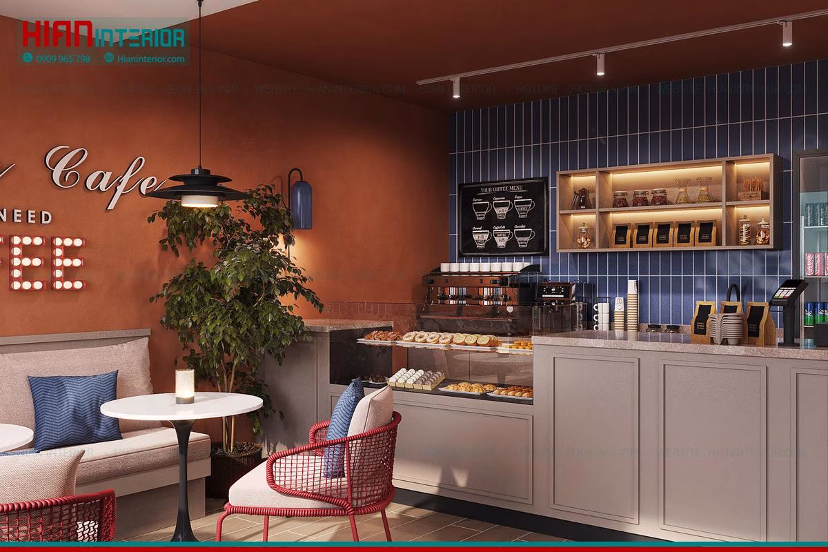 Thi Công Cafe Hiện Đại Phong Cách Tối Giản