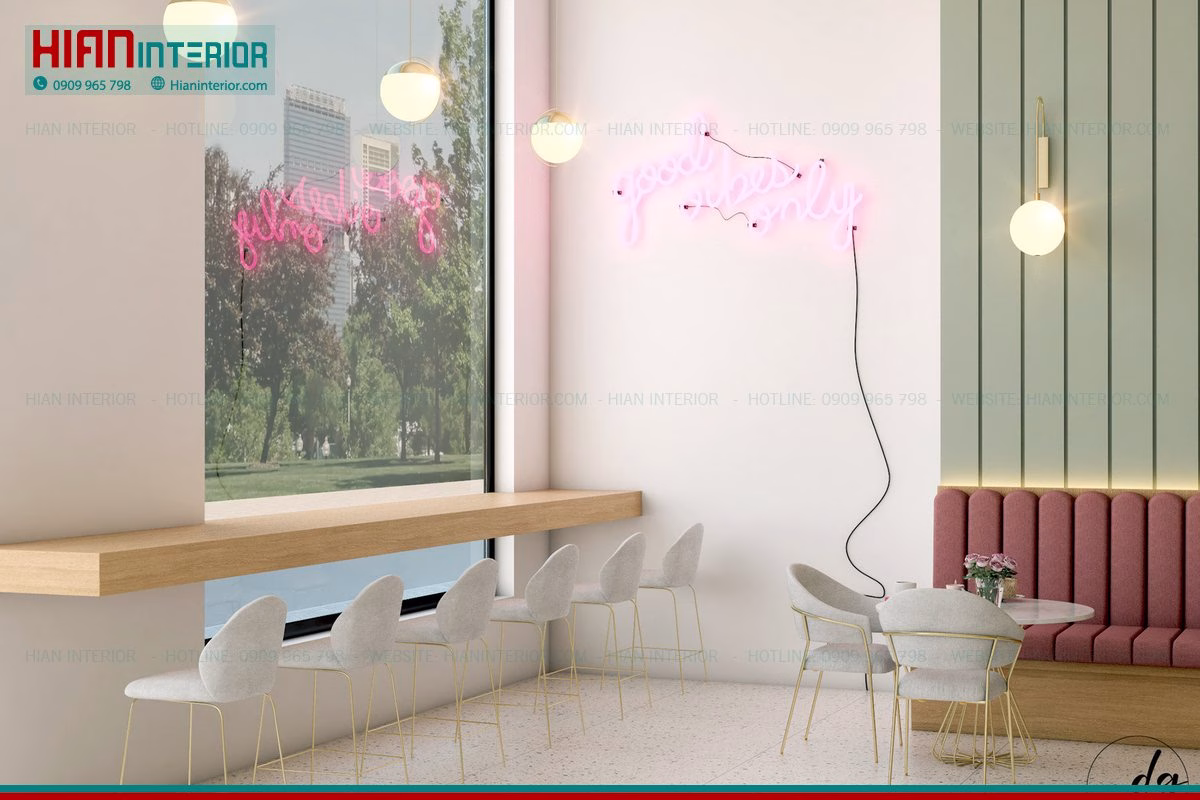 Nội Thất Cafe Hiện Đại Phong Cách Tối Giản