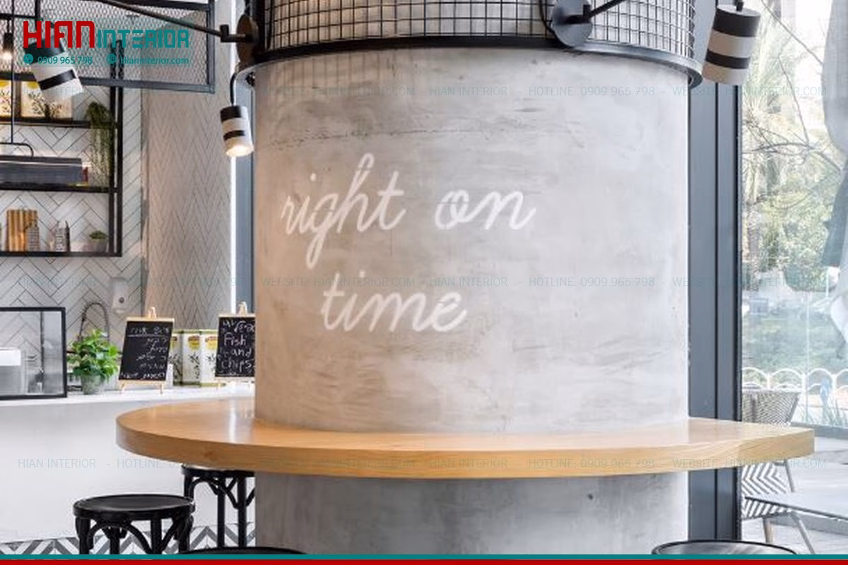 Thi Công Cafe Hiện Đại Phong Cách Industrial