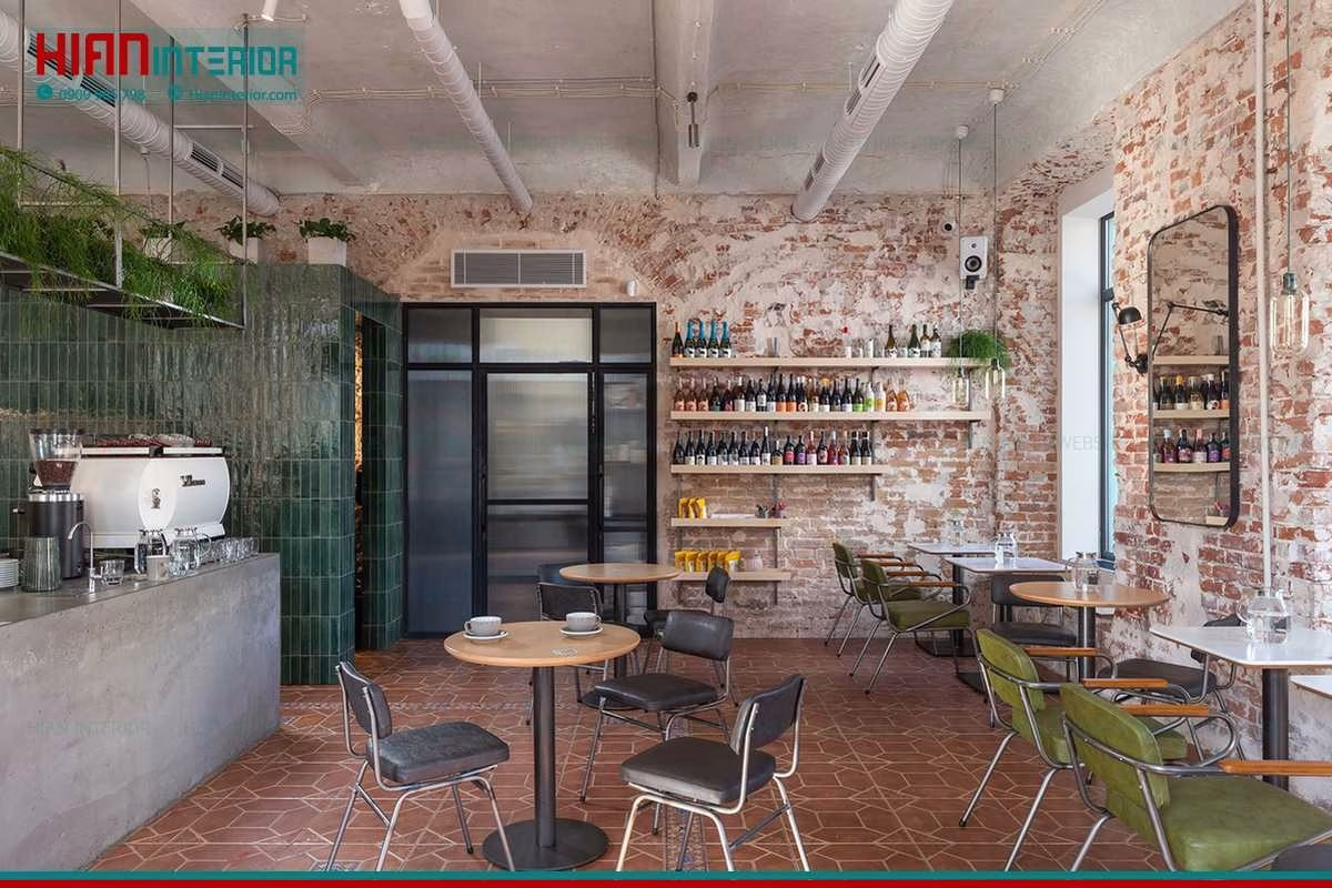 Thi Công Cafe Hiện Đại Phong Cách Tropical