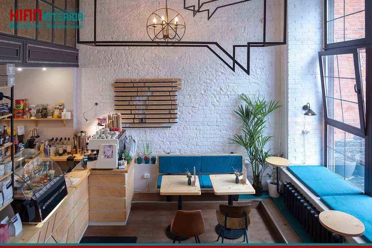 Nội Thất Cafe Hiện Đại Phong Cách Tropical