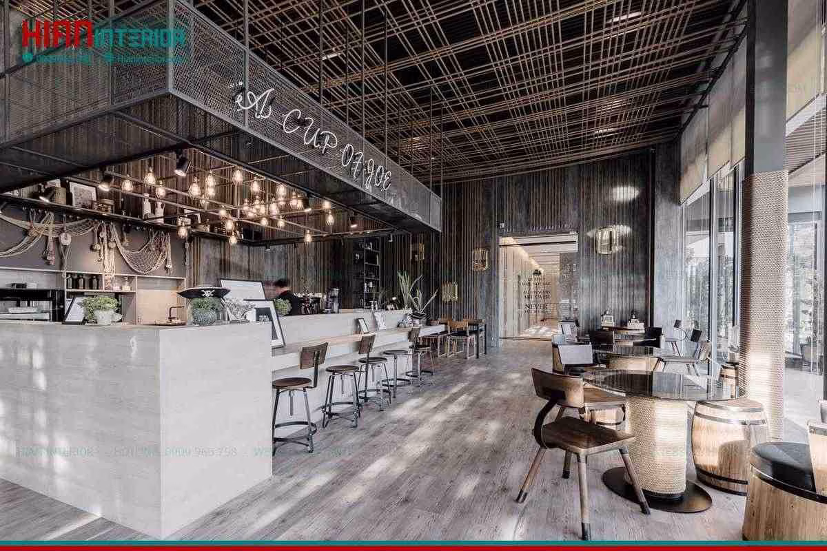 Thi Công Quầy Order Cafe Hiện Đại