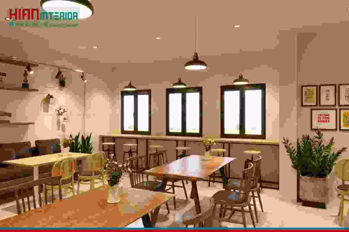 Hoàn Thiện Nội Thất Quán Cafe Hiện Đại