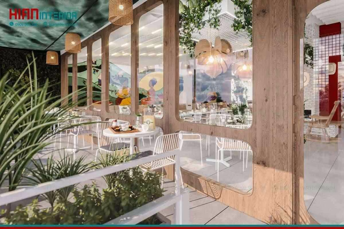 Mẫu Quán Cafe Hiện Đại Thu Hút