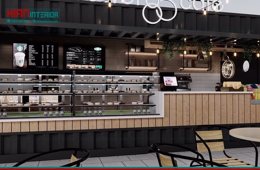 Thi Công Nội Thất Cafe Khung Thép
