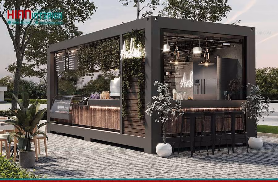 Báo Giá Nội Thất Cafe Khung Thép
