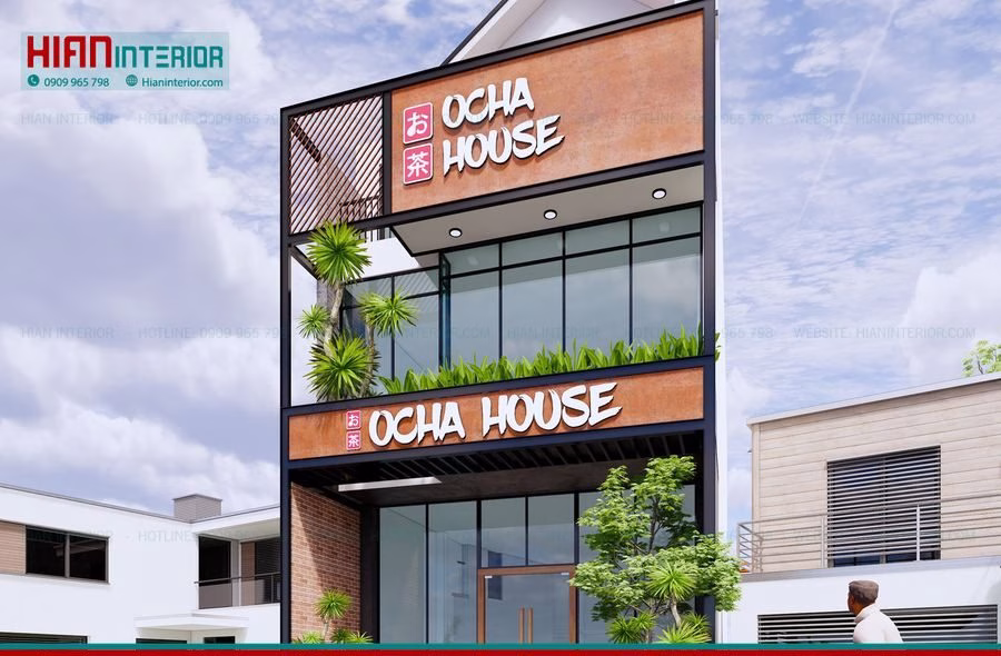 Thiết Kế Cafe Khung Thép Phong Cách Industrial