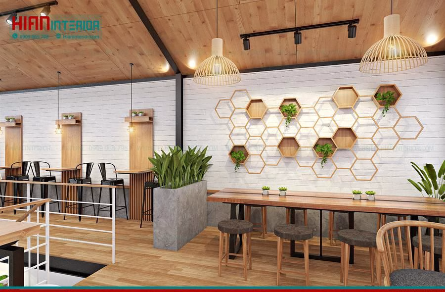Thi Công Quầy Bar Cafe Khung Thép