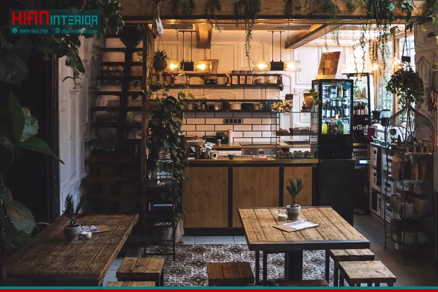 Mẫu Quán Cafe Mộc Thu Hút