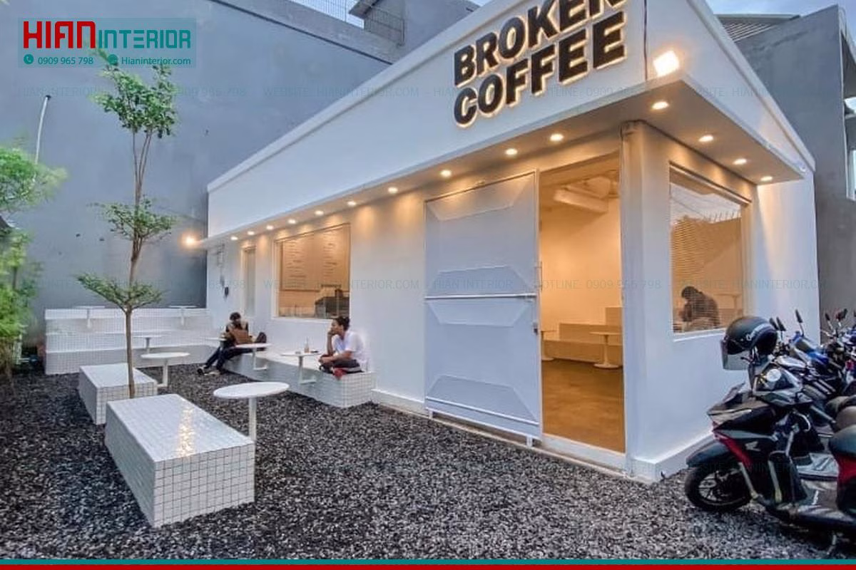 Nội Thất Quán Cafe Sân Vườn Sang Trọng