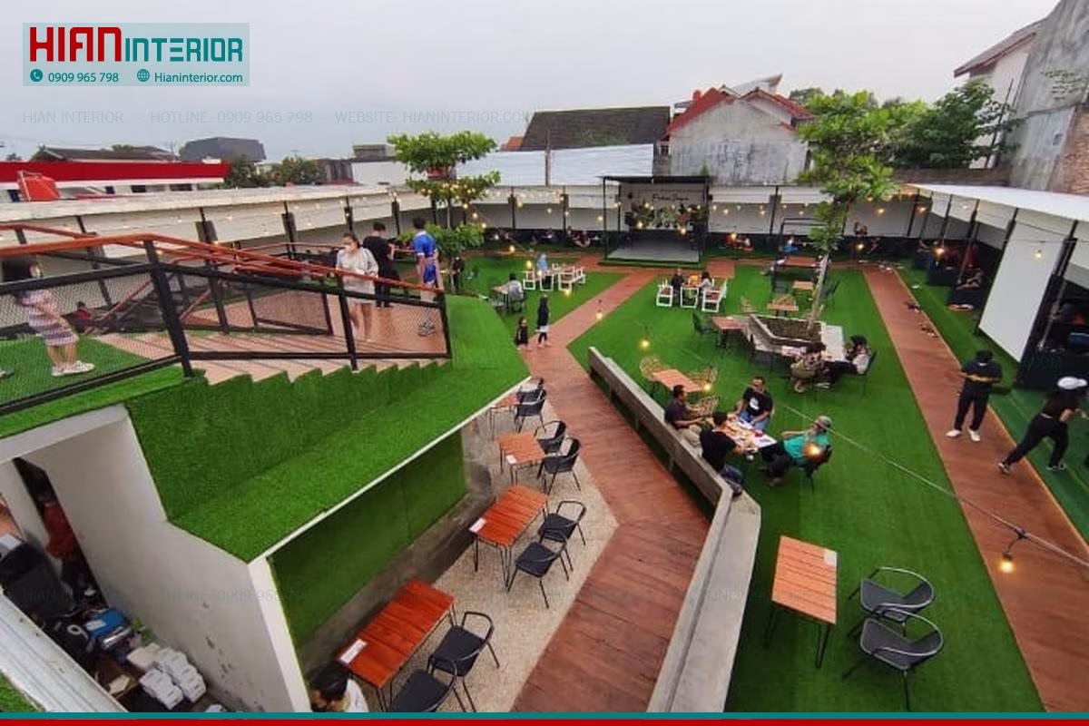 Thiết Kế Nội Thất Cafe Sân Vườn