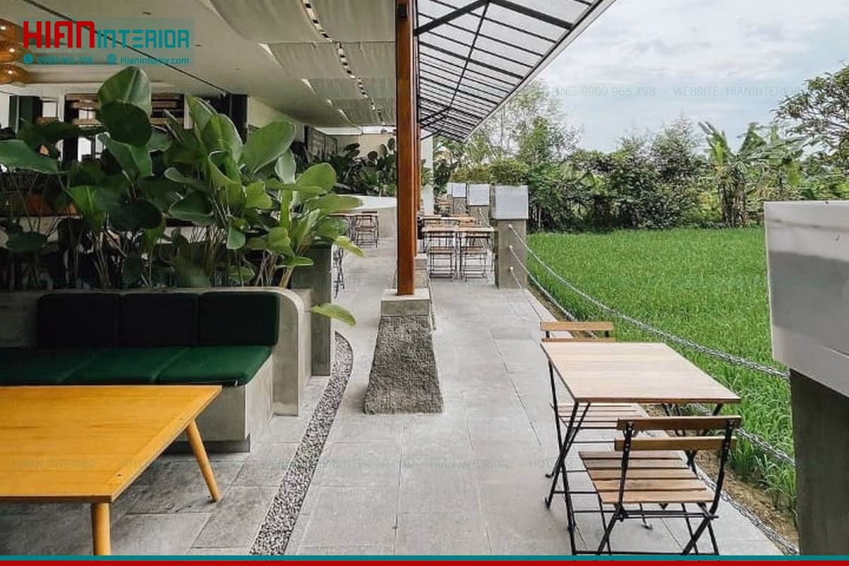 Mẫu Nội Thất Cafe Sân Vườn