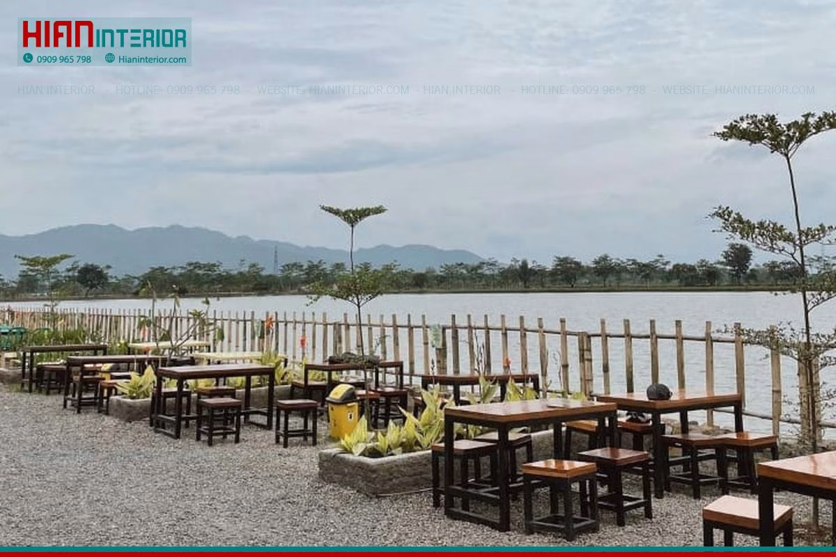 Nội Thất Cafe Sân Vườn Sang Trọng