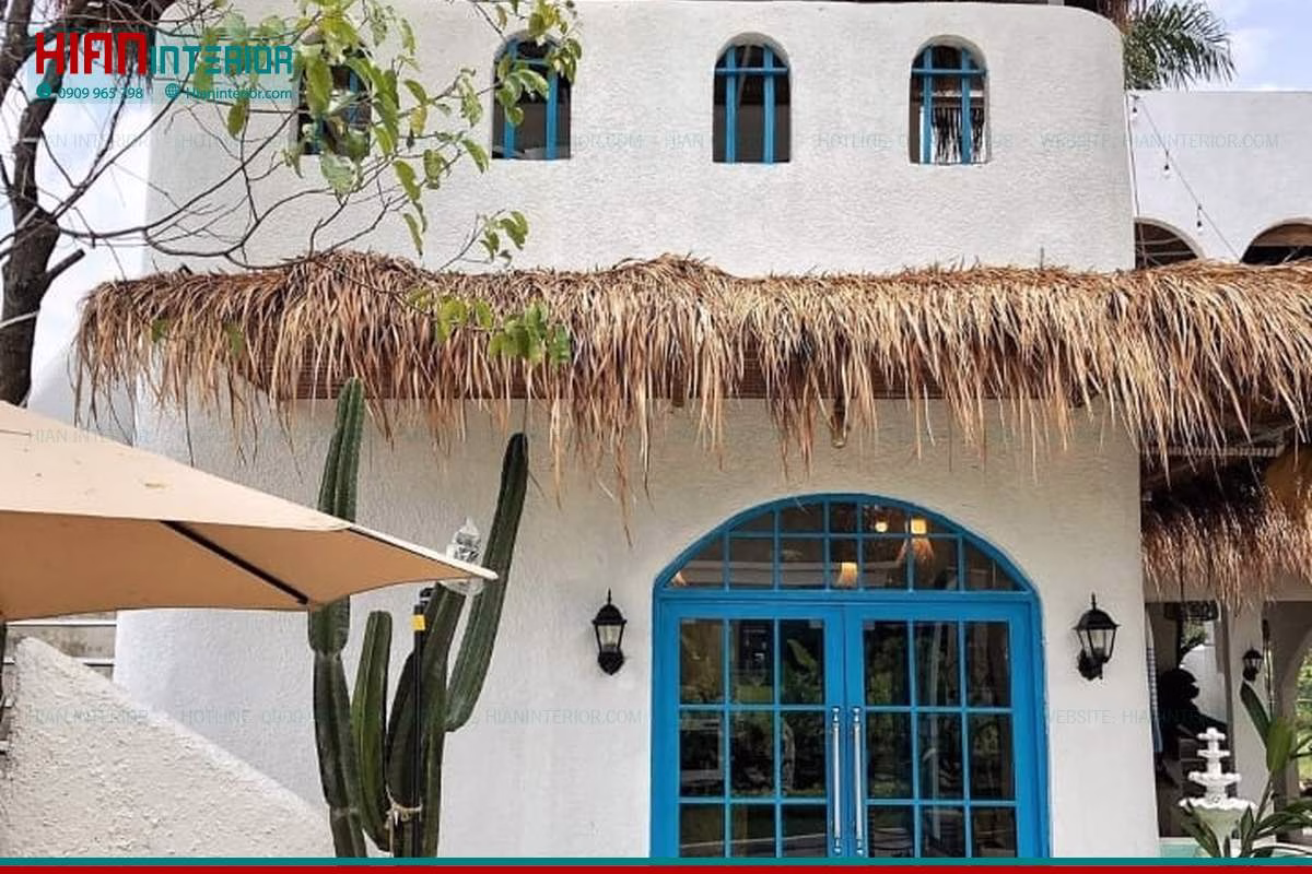 Nội Thất Cafe Sân Vườn Mộc Mạc