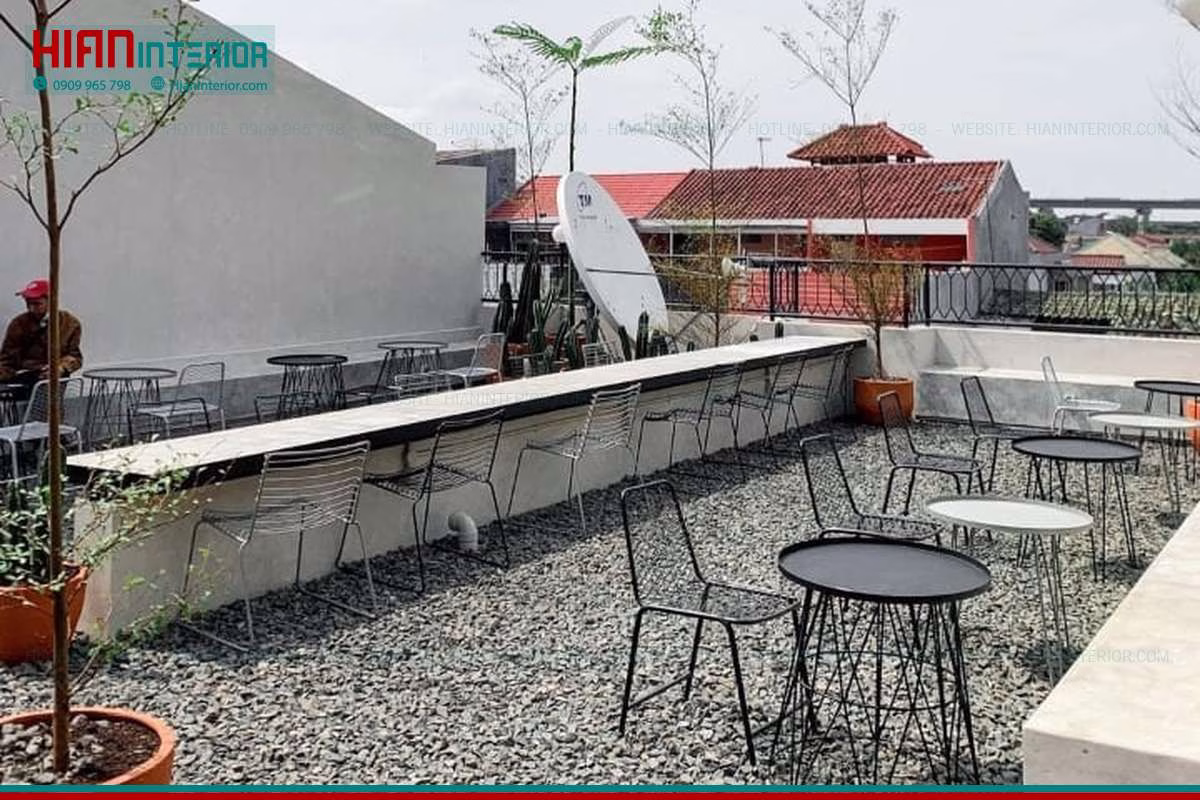 Nội Thất Cafe Sân Vườn Tinh Tế