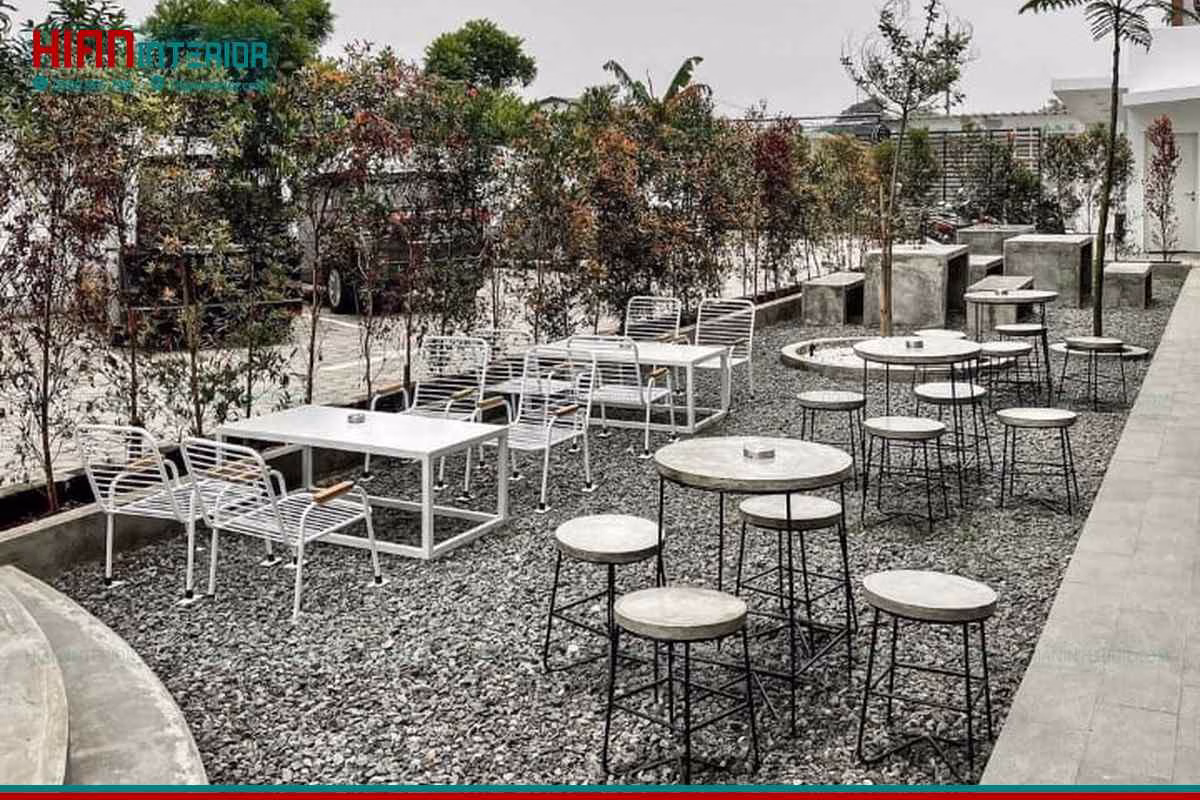 Nội Thất Cafe Sân Vườn Ấn Tượng