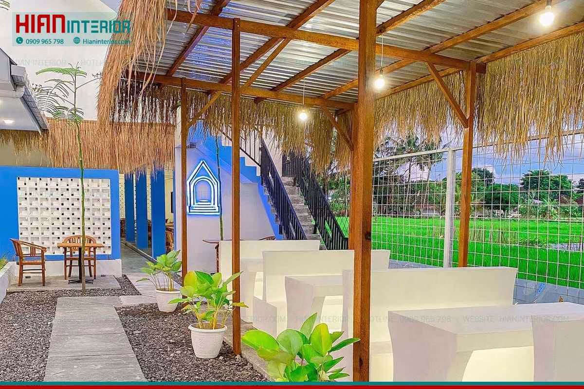Nội Thất Cafe Sân Vườn Tự Nhiên