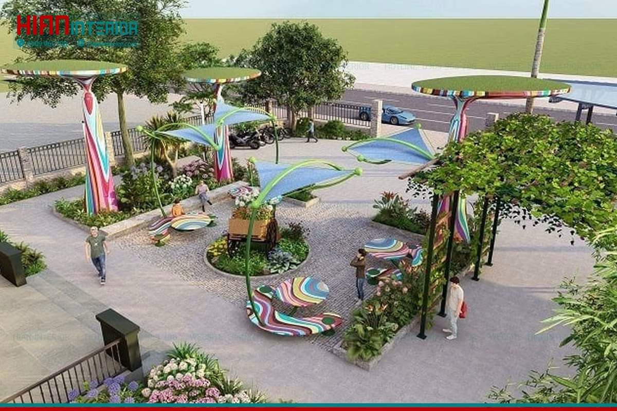 Mẫu Quán Cafe Sân Vườn Đẹp