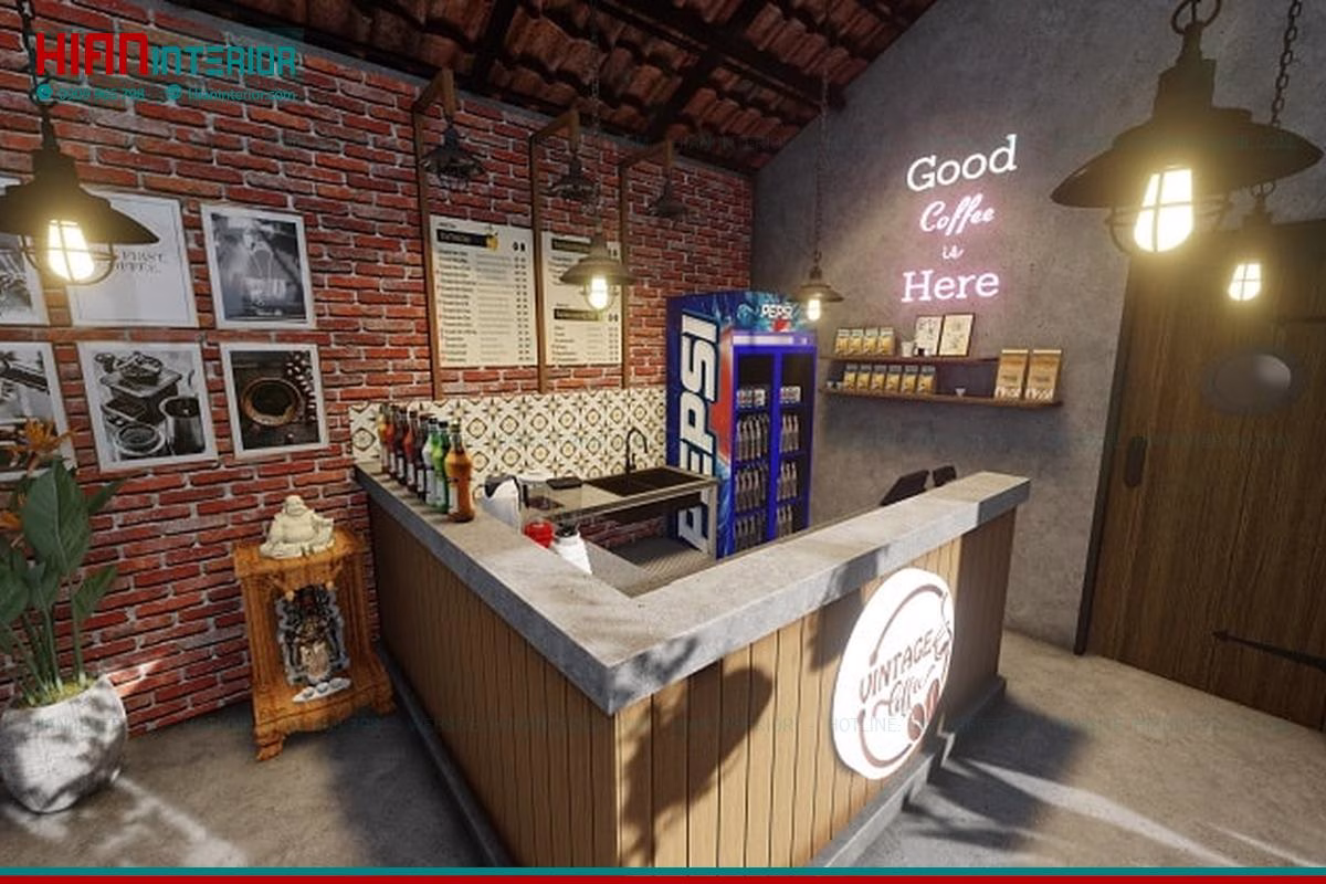 Mẫu Quán Cafe Sân Vườn Hiện Đại
