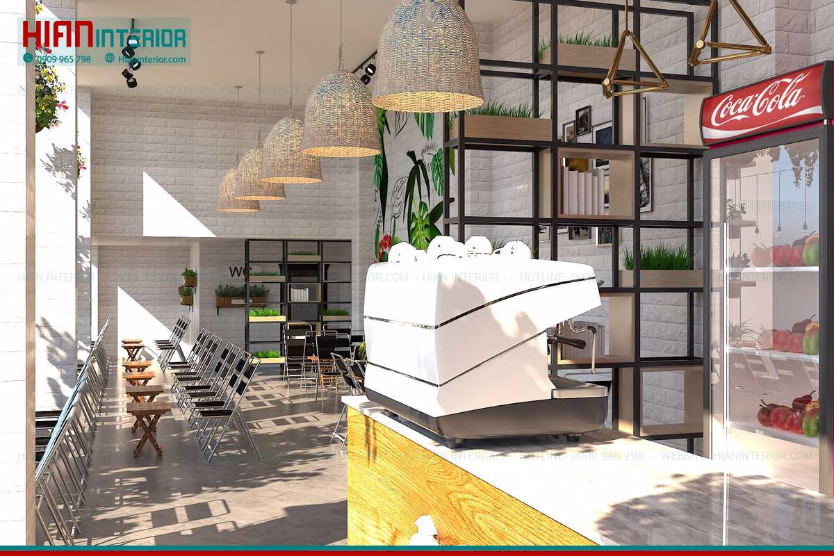 Thiết Kế Quán Cafe Sân Vườn Mộc Mạc