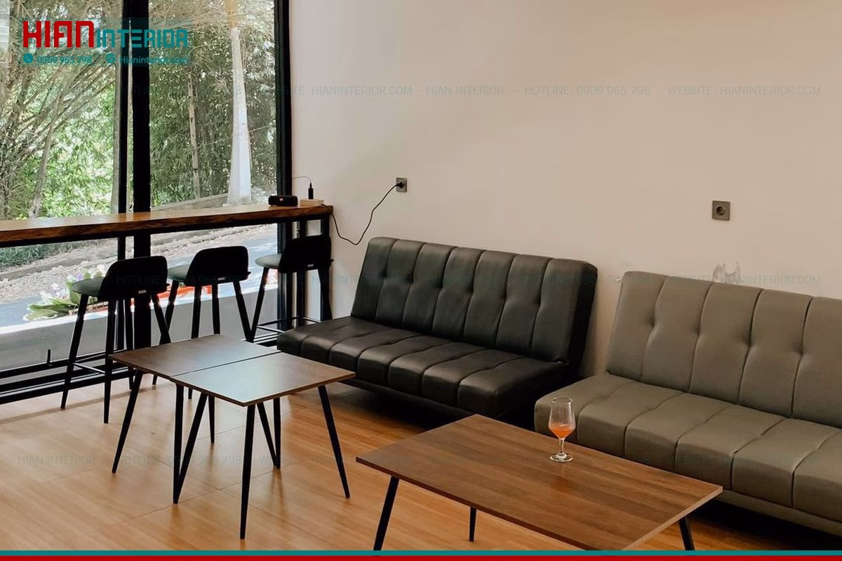 Mẫu Quán Cafe Sân Vườn Ấn Tượng