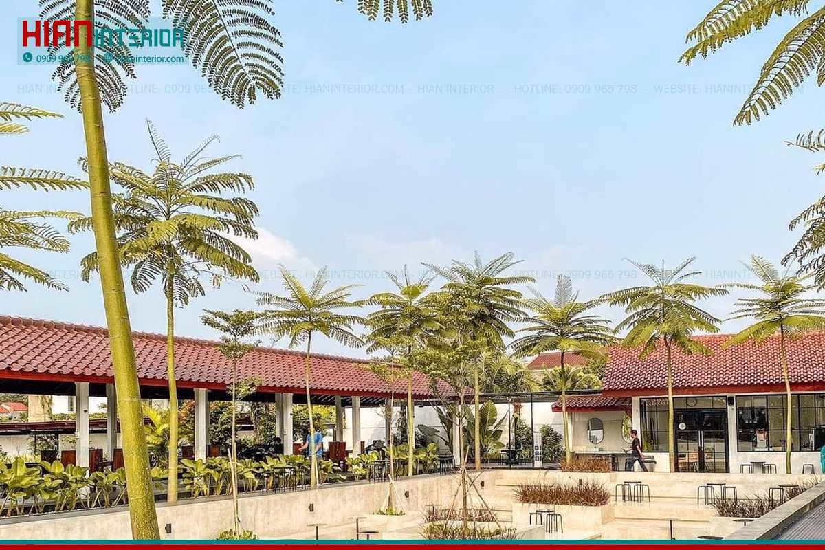 Thiết Kế Quán Cafe Sân Vườn Độc Đáo